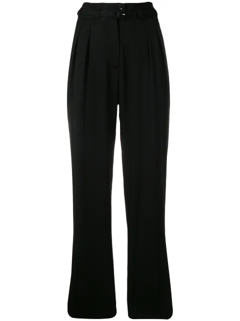A.P.C. belted straight trousers Black VIAFRF08225