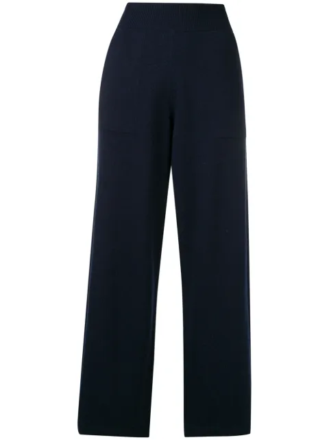 Barrie flared knitted trousers Blue A00C57620