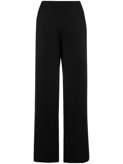 Barrie flared knitted trousers Black A00C57620