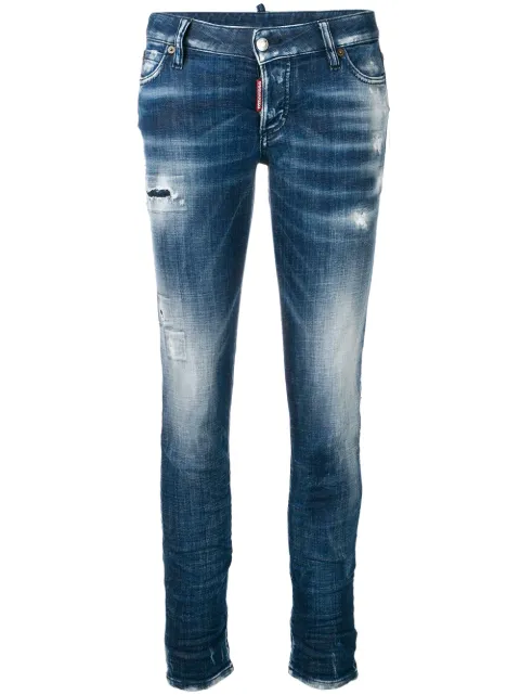 DSQUARED2 distressed skinny jeans Blue S75LB0117S30342