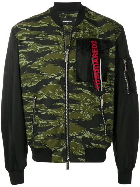 DSQUARED2 camouflage bomber jacket Black S74AM0912S49604