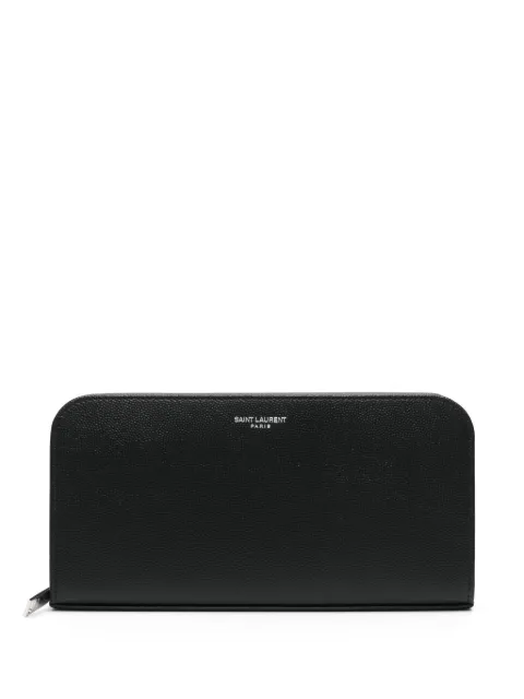 Saint Laurent logo-stamp wallet Black 534290BTY0N