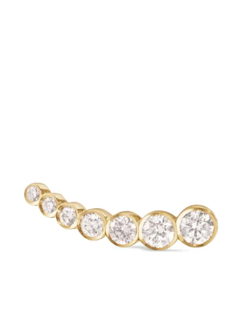 Sophie Bille Brahe 18kt yellow gold petite Croissant De Lune diamond earring Gold EA18PCRWHR