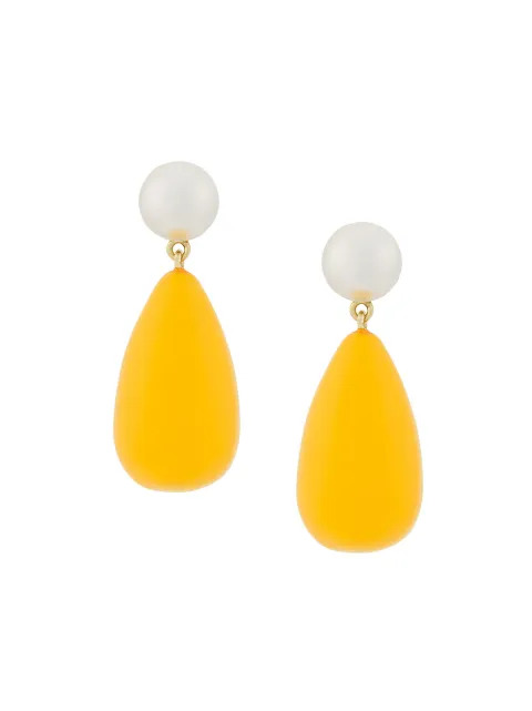 Eshvi teardrop earrings Yellow MK7Y