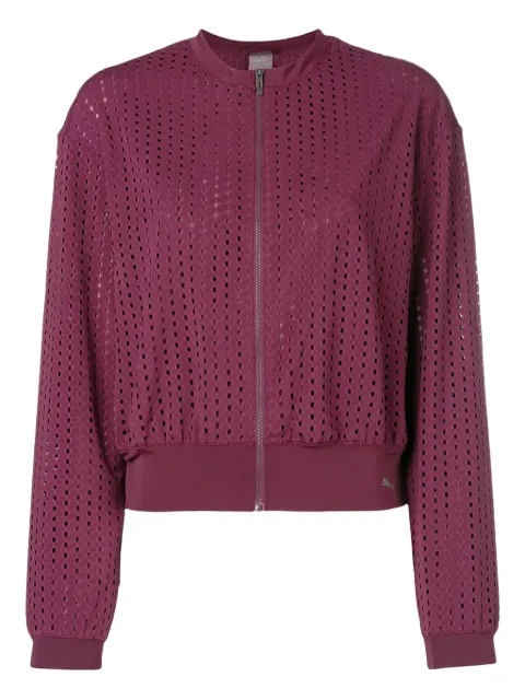 PUMA cut out bomber jacket Purple 51708202BURGUNDY