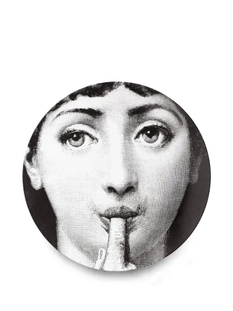 Fornasetti Tema e Variazioni n.178 decorative plate Black PTV178X