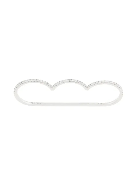 ALINKA 18kt white gold CLOUD SUPERFINE diamond ring Silver ZABD003418W25