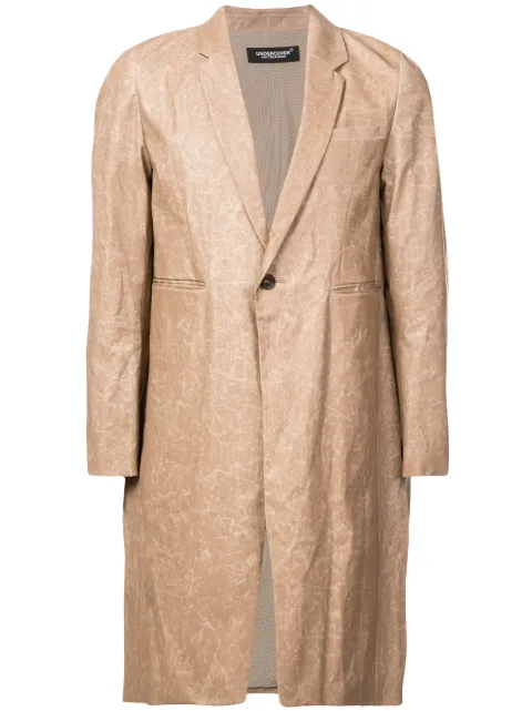 Undercover single breasted coat Brown UCV43082