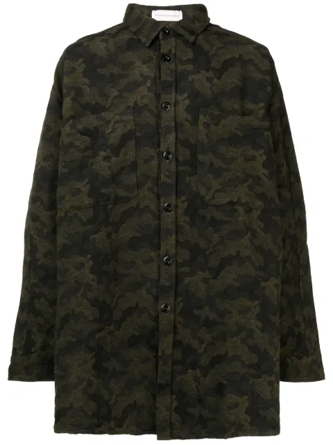 Faith Connexion camouflage print shirt Gold X1819T00501