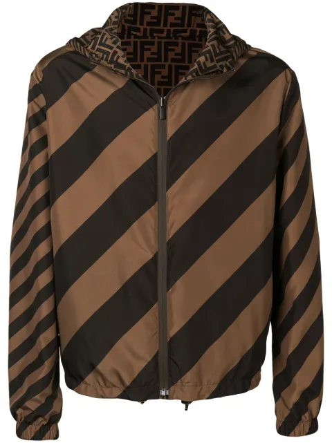 FENDI reversible windbreaker jacket Brown FAA615A79N