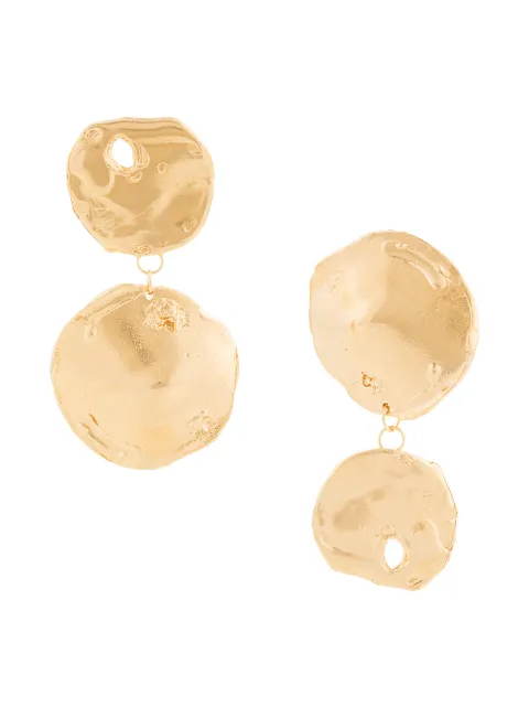 Alighieri drop plate earring Gold ILFUOCOTHEFLAME