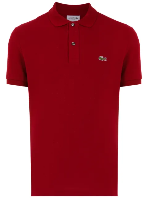 Lacoste logo patch polo shirt Red PH401221