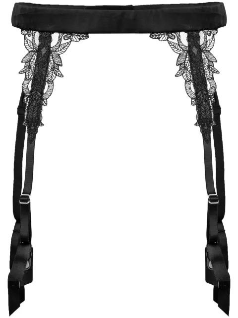 Fleur Of England Onyx suspenders Black FT1415