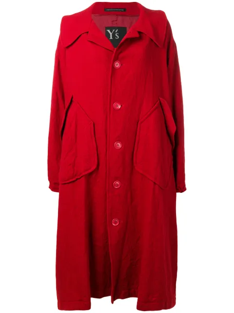 Y's single breasted coat Red YVC01110