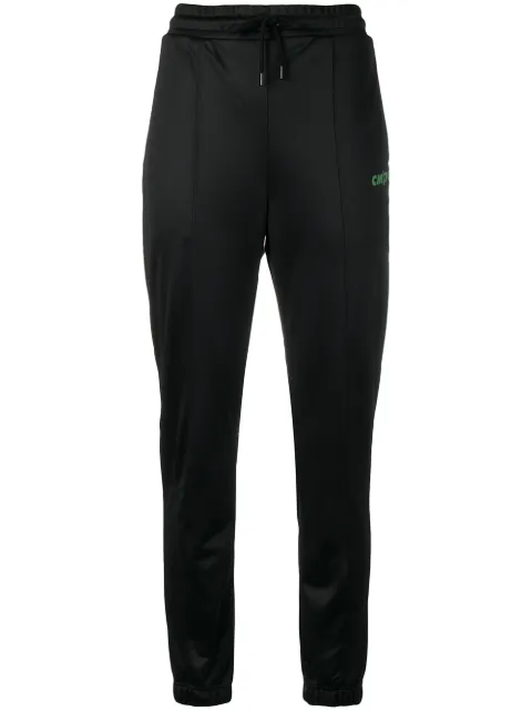 COUNTY OF MILAN slim fit track pants Black CWCH006E185061111088