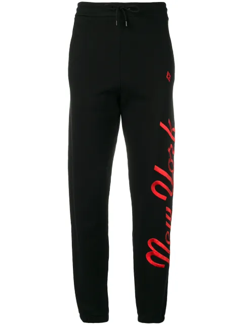 COUNTY OF MILAN logo track pants Black CWCH005E186731341018