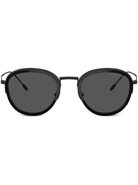 Giorgio Armani round-frame sunglasses Black AR6068300187