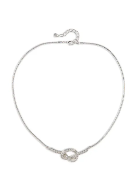 Nina Ricci Pre-Owned knot-detail necklace Silver NL019738