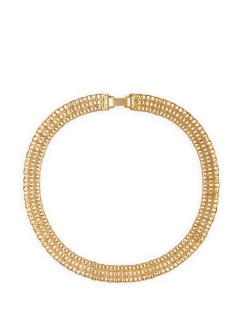 Monet Pre-Owned 1970's watchband necklace Gold NL019223