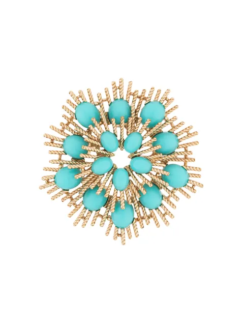 Susan Caplan Vintage 1960's Avon Sunburst brooch Gold PN009485