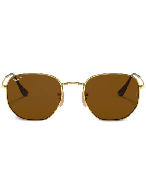 Ray-Ban Hexagonal sunglasses Gold RB3548N00157