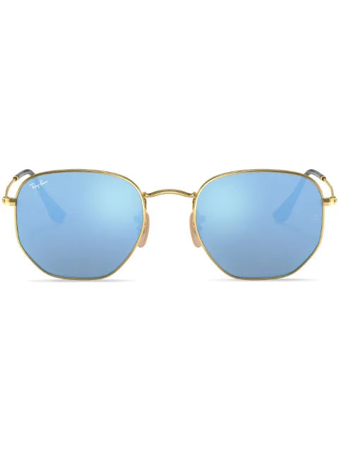 Ray-Ban Hexagonal sunglasses Gold RB3548N0019O