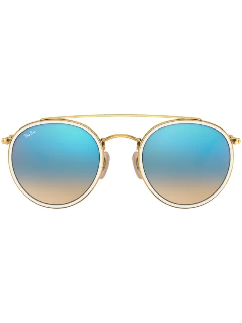 Ray-Ban Round Double Bridge sunglasses Gold RB3647N00140