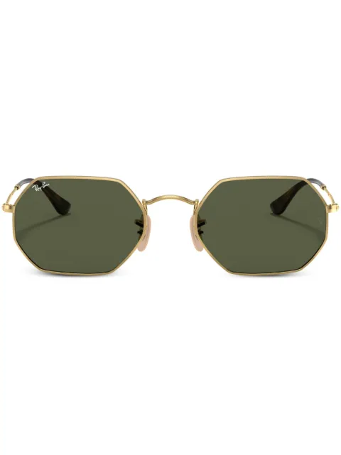 Ray-Ban geometric-frame sunglasses Gold RB3556N001