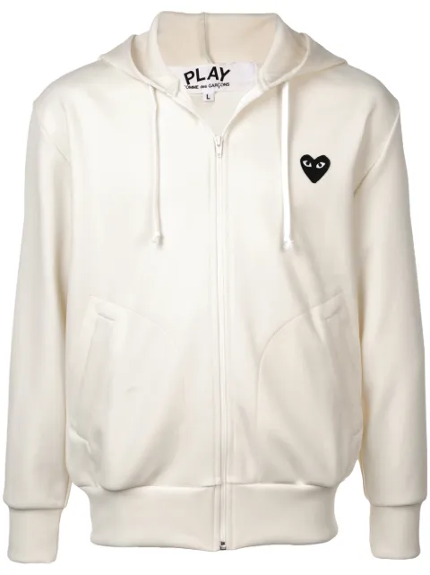 Comme Des Garçons Play heart logo hoodie Neutrals P1T2540513