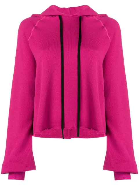 UNRAVEL PROJECT ripped detail hoodie Pink UWBB040F180080012800