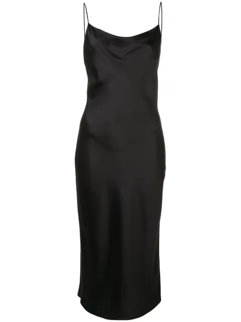 Fleur Du Mal cowl neck slip dress Black SL00260100