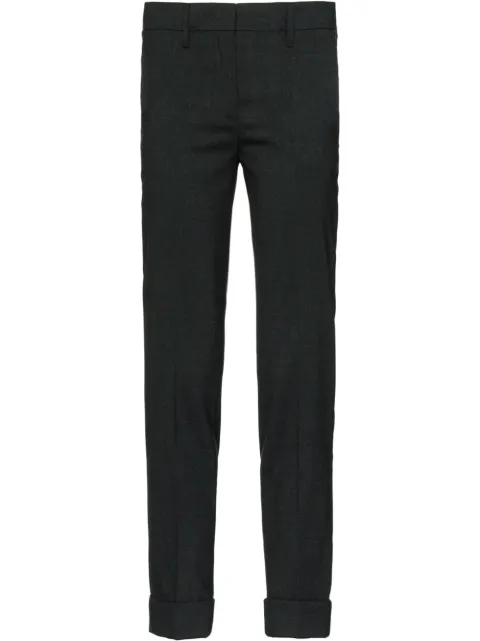 Prada Stretch natté trousers Grey P2156LS152J8A