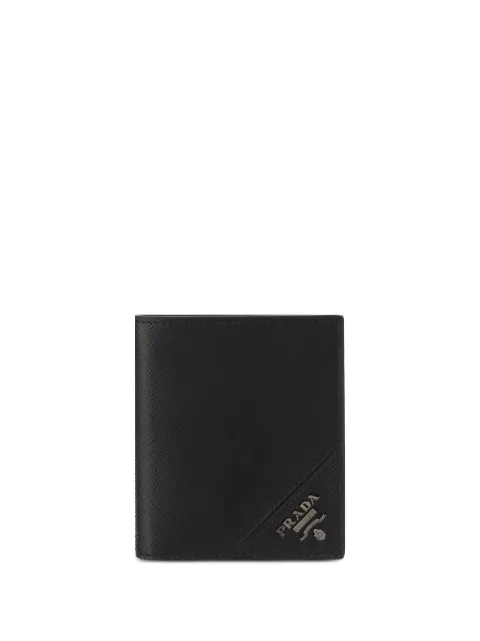 Prada saffiano leather wallet Black 2MO004QME