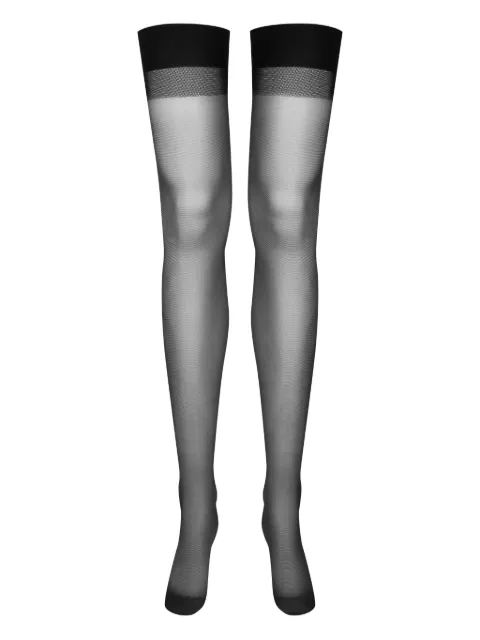 Maison Close knee-length sheer stockings Black 608127