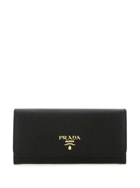 Prada large leather wallet Black 1MH132QWA