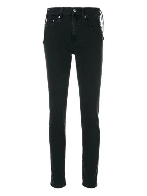 McQ Swallow Laced Harvey slim-cut jeans Black LACEDHARVEYDENIM
