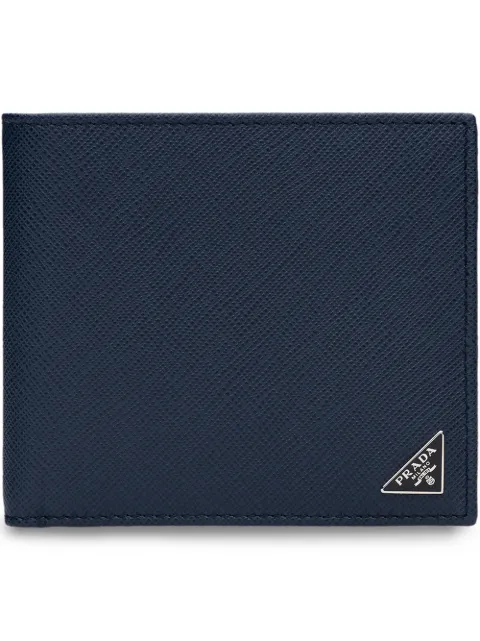 Prada Saffiano Leather Wallet Blue 2MO513QHH