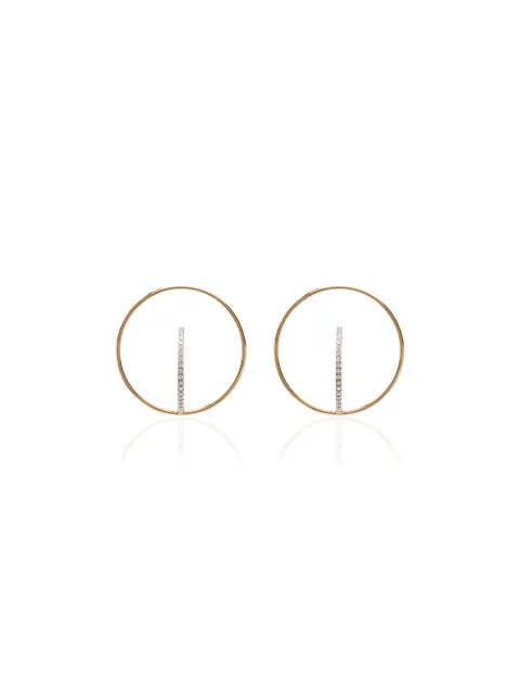 Charlotte Chesnais Saturn hoop earrings FJBO013DIA