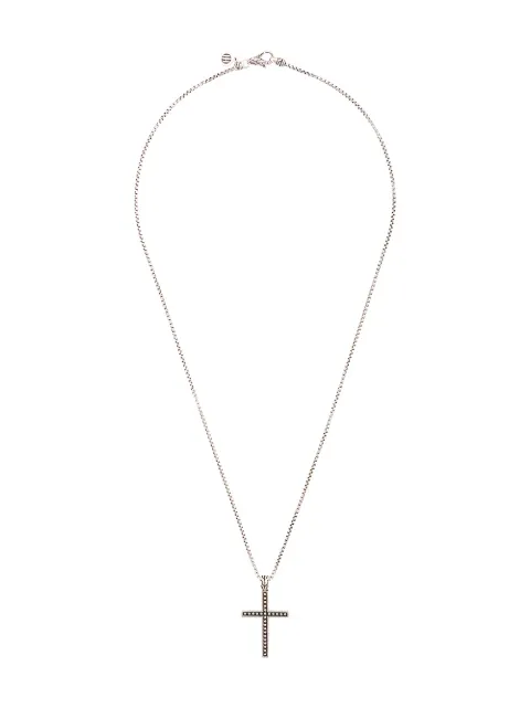 John Hardy Jawan cross pendant necklace Metallic NB999653