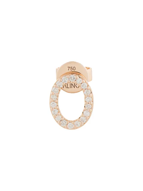 ALINKA 18kt rose gold CLOUD diamond stud Gold ZABR0040B81218R25
