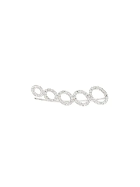 ALINKA 18kt white gold CLOUD diamond right ear cuff Silver ZABR003812R18W25