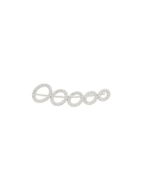 ALINKA 18kt white gold CLOUD diamond left ear cuff Silver ZABR003812L18W25