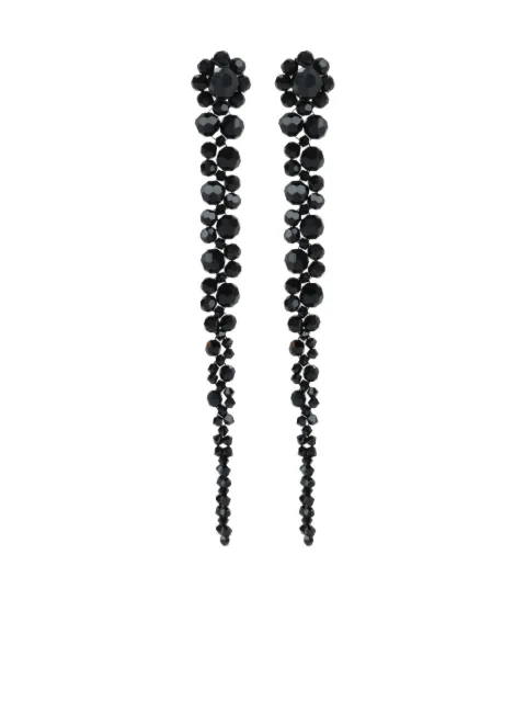 Simone Rocha bead drip earrings Black ERG120903084