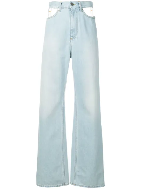 Maison Margiela Décortiqué wide-leg jeans Blue S51LA0064S30513