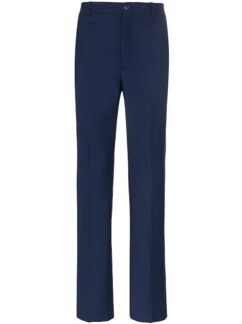 Balenciaga Straight Leg Tailored Trousers Blue 543317TCT07