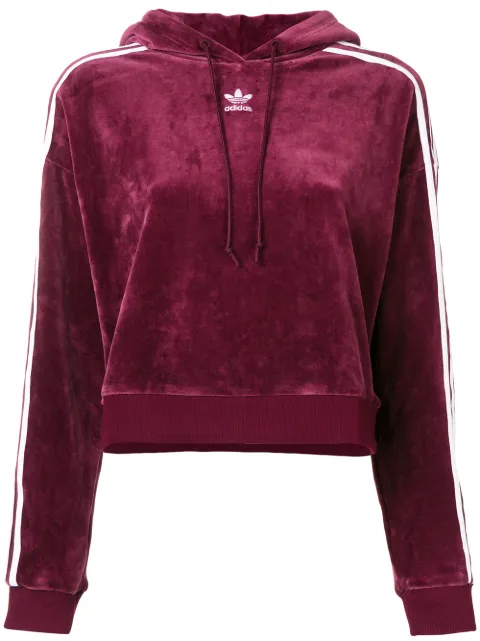adidas hooded logo sweatshirt Pink DH3115