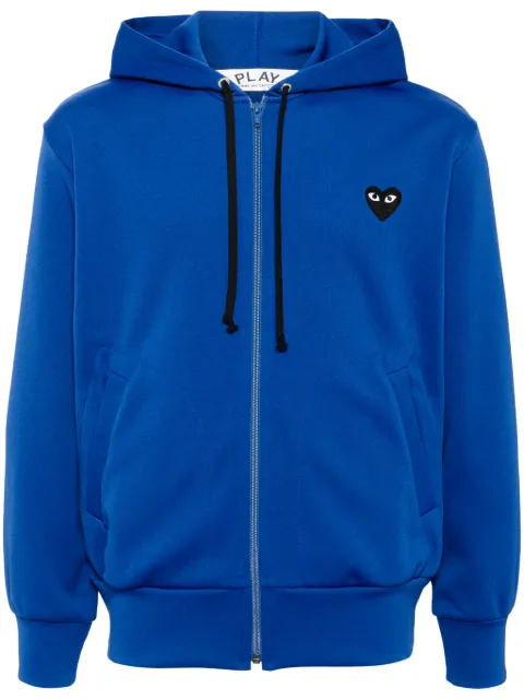 Comme Des Garçons Play Big Heart zip-up hoodie Blue P1T254