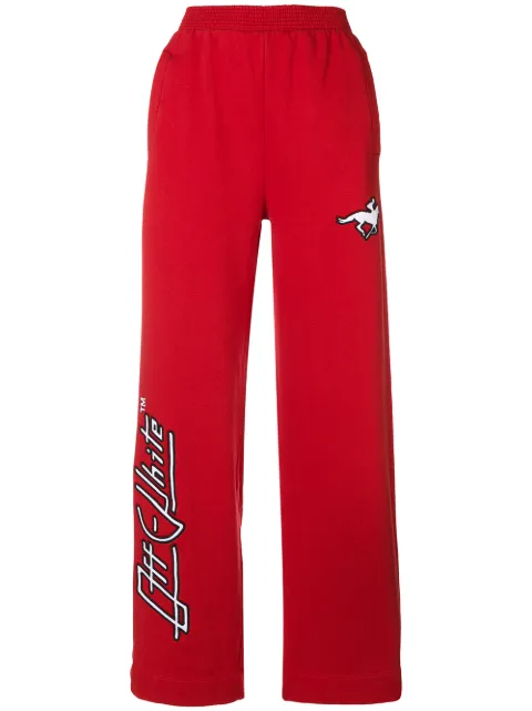 Off-White high-waisted track trousers Red OWCH003F180030592001