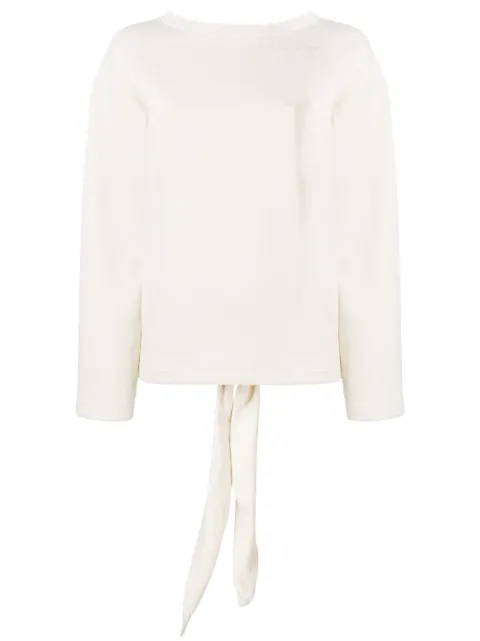 Walk Of Shame oversized open back sweatshirt Neutrals SW0041PF18JP002