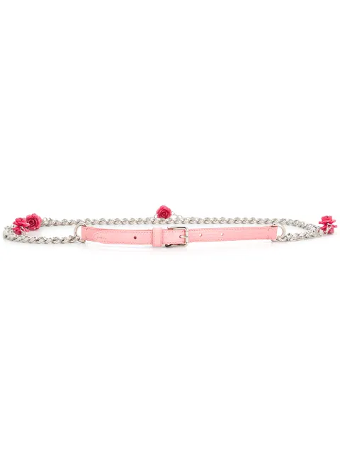 Dolce & Gabbana chain floral belt Metallic BE1321A1095